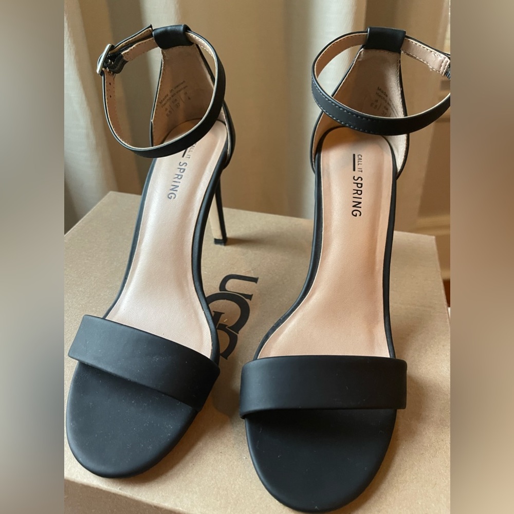 Call it Spring black heels